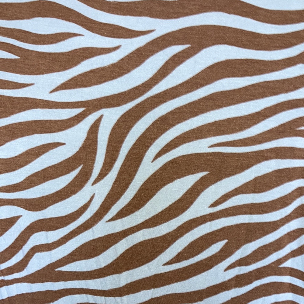 Ann Taylor zebra like print animal print lightweight top casual office M - Picture 16 of 17